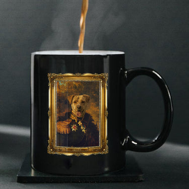 Personalized Dog Gift Idea - Royal Dog's Portrait 45 For Dog Lovers - Black Mug